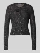 Gebreid jack met pailletten, model 'SABA1'