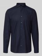 Regular fit zakelijk overhemd met structuurmotief