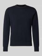 Gebreide pullover met labelstitching