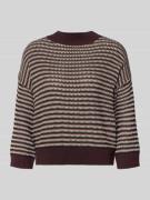 Gebreide pullover met ribboorden, model 'Peipina'