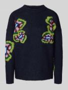 Loose fit pullover met wol