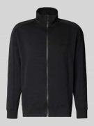 Regular fit sweatjack met structuurmotief, model 'MIRROR'