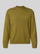 Gebreide pullover met labelstitching, model 'NORREBRO'