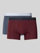 Boxershort met elastische logo in band in een set van 2 stuks