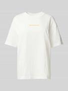 Oversized T-shirt met labelprint
