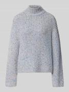Gebreide pullover met opstaande kraag