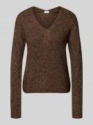 Regular fit gebreide pullover met wol