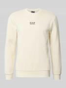 Sweatshirt met labeldetail