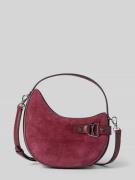 Handtas van runderleer met draagband en schouderband