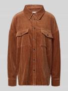 Relaxed fit overhemdblouse van corduroy, model 'PADOW'
