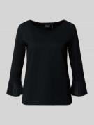 Relaxed fit shirt met lange mouwen van viscosemix