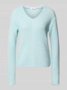 Regular fit gebreide pullover met wol
