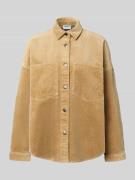 Regular fit overhemdblouse in ribcordlook