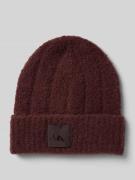 Beanie in bouclélook met wol