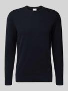 Gebreide pullover van wolmix met ronde hals