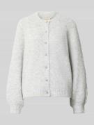 Gebreid jack met ronde hals, model 'Luisa'