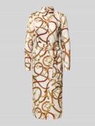 Overhemdjurk met strikceintuur, model 'FAYELLA'