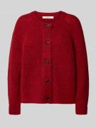 Regular fit gebreid jack van wolmix met alpaca, model 'LULU'