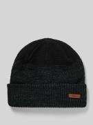 Beanie met labeldetail