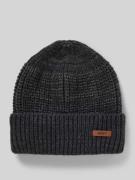 Beanie met labeldetail