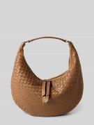 Schoudertas met logo-applicatie, model 'Nana'