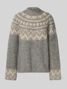 Loose fit gebreide pullover met opstaande kraag, model 'YASLIRI'