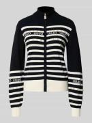 Regular fit jack van viscosemix in gebreide look