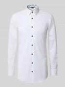 Slim fit zakelijk overhemd met extra lange mouwen, model 'HANK'