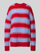 Oversized gebreide pullover met ronde hals, model 'JEANNE'