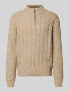 Gebreide pullover met ribboorden