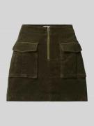 Uitlopende minirok van katoenmix