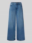 Wide leg jeans met steekzakken, model 'KETTIE'