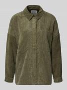 Loose fit overhemdblouse met borstzakken, model 'JANINE-RAI'