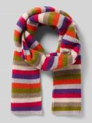 Sjaal van kasjmier met streepmotief