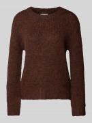 Regular fit gebreide pullover met wol