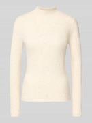 Shirt met lange mouwen en opstaande kraag, model 'Suhanna'