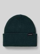 Beanie met labeldetail