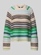 Relaxed fit gebreide pullover met wol, model 'BIBI'