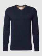 Gebreide pullover met V-hals