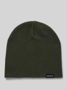 Beanie met labeldetail