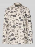 Overhemdblouse met knoopsluiting