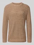 Relaxed fit gebreide pullover van katoenmix