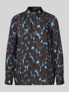 Regular fit blouse van viscose met knoopsluiting