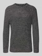 Relaxed fit gebreide pullover van katoenmix