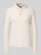 Gebreide pullover met opstaande kraag