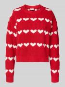 Gebreide pullover met ronde hals, model 'BLITZEN'