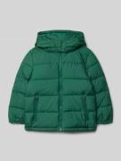 Regular fit gewatteerd jack met logostitching, model 'Down'