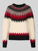 Gebreide pullover van een mix van wol en kasjmier