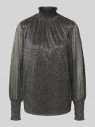 Blouseshirt met opstaande kraag, model 'Ximena'