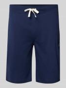 Korte broek van jersey met geborduurd logo